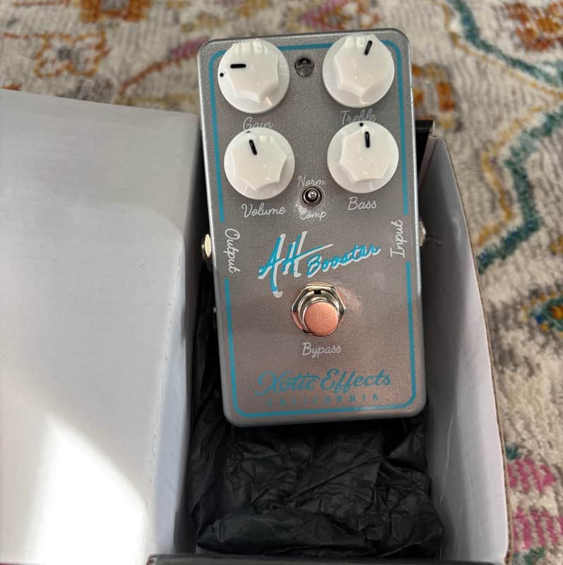 Xotic AH Booster Allen Hinds Signature Overdrive 2024 - Present - Grey / Blue image 1