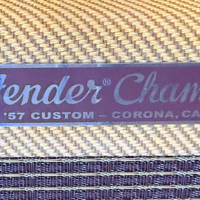 Fender '57 Custom Champ 2-Channel 5-Watt 1x8" Guitar Combo 2016 - Present - Lacquered Tweed image 3