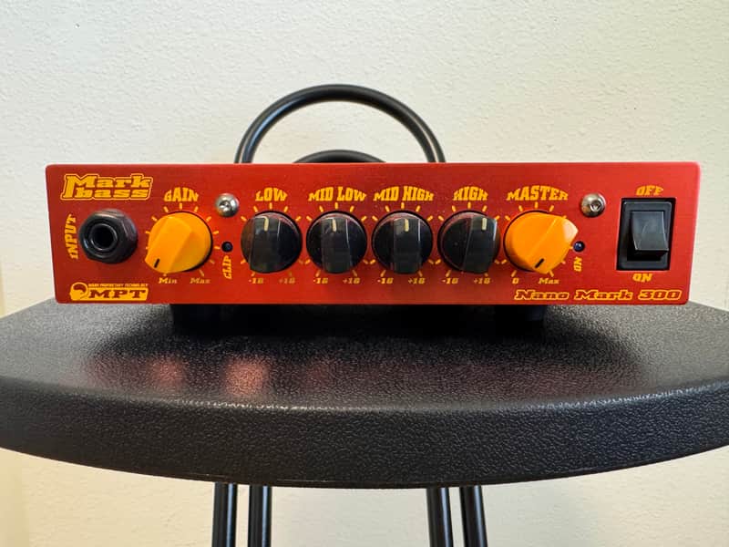 Markbass Nano Mark 300 300-Watt Bass Amp Head 2010s - Red image 1