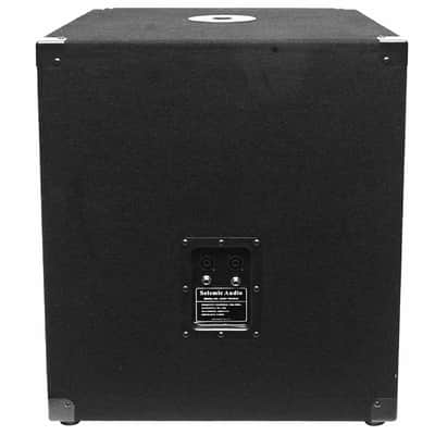 Pair of 15" Pro Audio Subwoofer Cabinet PA DJ PRO Audio Speaker Sub woofer 300W image 5