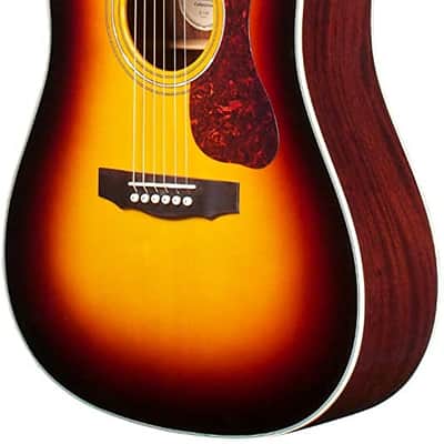 Guild D-140 Antique Burst Dreadnought Acoustic Guitar - All Solid Wood with Guild Premium Gig Bag image 2