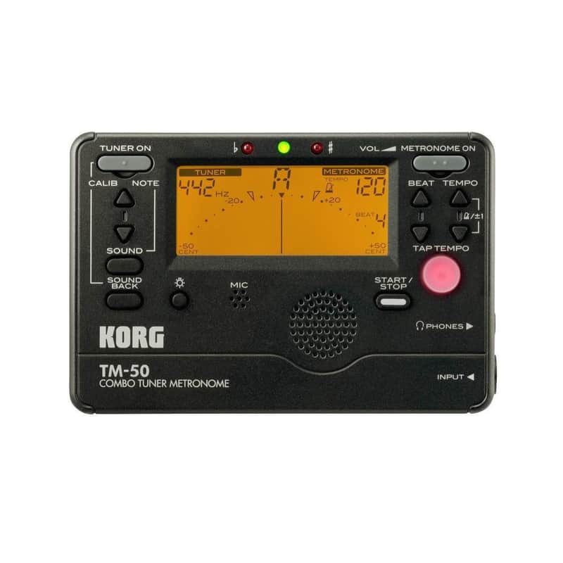 Korg TM- 50 BK Combo Tuner/Metronome image 1