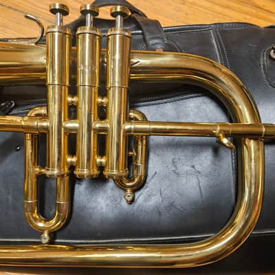 Getzen Eterna 895 Flugelhorn--Serviced, Leather Bag, Nice! image 11