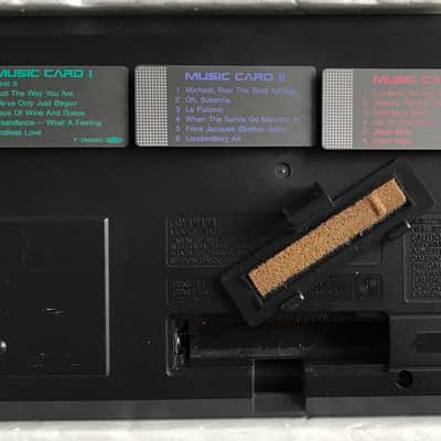 RARE 1986 Yamaha TYU-40 Song Card Small Toy Keyboard + 3 Song Cards & Box Synth image 5