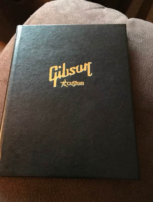Gibson  Custom Shop COA Certificate blank Black Les Paul SG ES image 1
