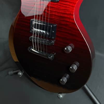 Schecter Solo-II Standard Electric Guitar Flamed Blood Burst Finish image 4