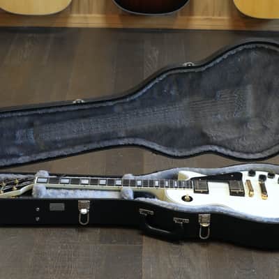 Minty! 2021 Gibson Custom Shop Les Paul Custom Electric Guitar Alpine White + COA OHSC image 20