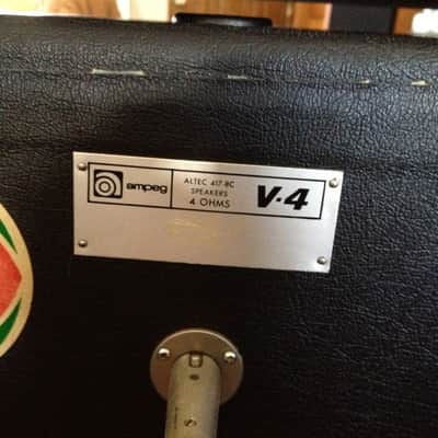 Ampeg V4 Cabinet With Altec speakers early 70's image 3