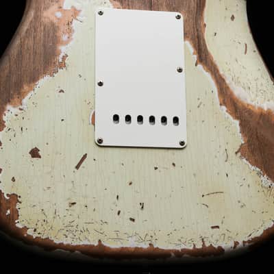FENDER USA Custom Shop 56 Reissue Stratocaster LTD Super Heavy Relic " Ivory White + Maple" (2023) image 20