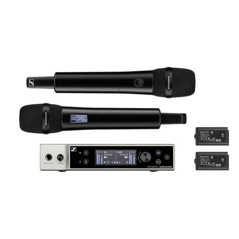 Sennheiser EW-DX 835-S Set Dual Handheld Microphone System - R1-9 Band image 1