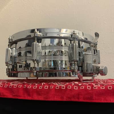Tama No. 8005 Imperialstar King-Beat Steel 5x14" Snare Drum with Parallel Action Strainer 1977 - 1985 - Chrome Over Steel image 3