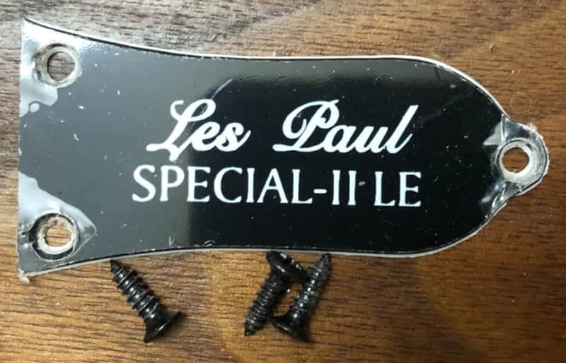 2017 Epiphone Les Paul Special II Electric Guitar Truss Rod Cover With Screws image 1