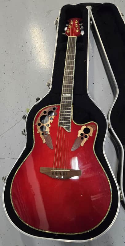 Ovation Celebrity Limited Edition Model CP 2001 Electric Acoustic Guitar 2006 - Red Flame image 1