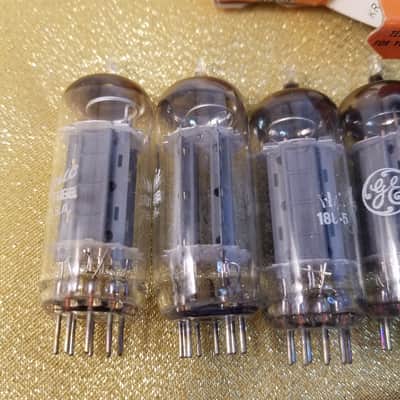 G.E ONE (1) 12BH7A tNOS AT1000 TESTED Balanced! PI Vacuum Tube T4 long flat RCA-style plate 12BH7 dual triode 1968-1976 image 3