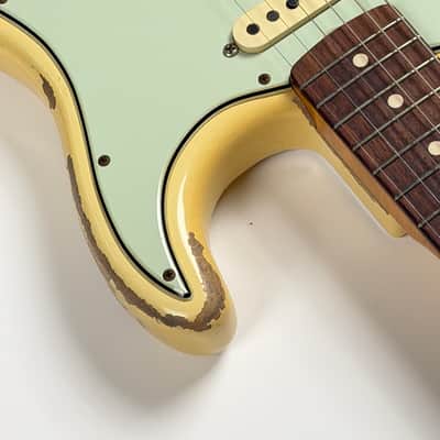 Fender CUSTOM SHOP STRATOCASTER 59 HEAVY RELIC RW V / TODD KRAUSE 2020 - Vintage White Heavy Relic image 13