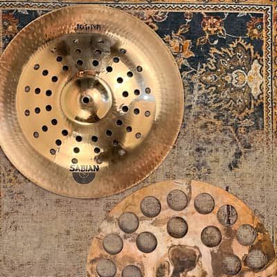 SABIAN Prototype MEET THE MASTERS 16” Hihats Effects SICK HATS CHINA Combo! 830 830 g UNIQUE image 3