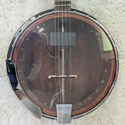 Dean Backwoods Model BW2E 5 string Electric Banjo with Mahogany Resonator image 2