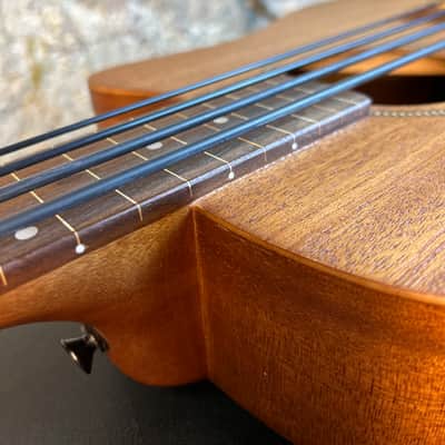 Gold Tone M-Bass/FL Micro 23" Scale Fretless Acoustic/Electric Bass Natural image 18