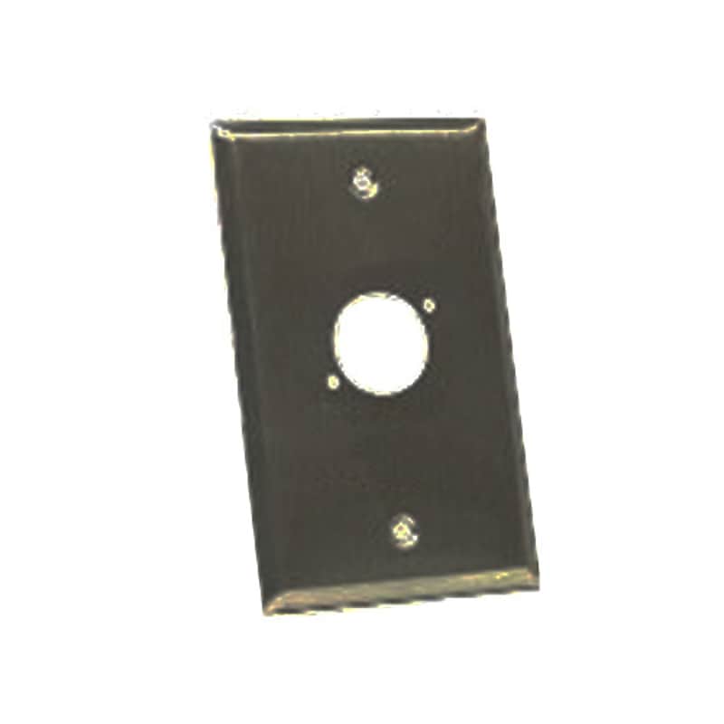 Whirlwind WP1B/2NDH Single-Gang Wall Plate Punched for 1 D Series (Black) image 1