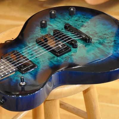 SCHECTER Solo-II Standard OBB Ocean Blue Burst Burl / Les Paul type / Solo-II / ST25060239 imagen 6