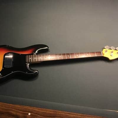 1983 Squier Precision Bass MIJ with DiMarzio Relentless Middle Pickups Sunburst image 5