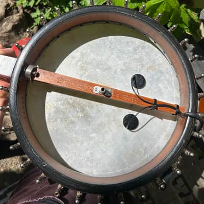 1920s FAIRBANKS VEGA TubaPhone 4 string Tenor Banjo w/ resonator plate and pickup. image 6