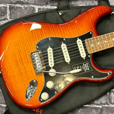 Fender Player PlusTop Stratocaster SSS PF Tobacco Sunburst W/Bag B-Stock Auth Dlr 7lbs15oz #245 image 1