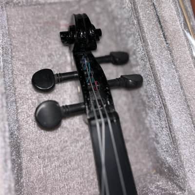 Cecilio Mendini 4/4 Violin - Black Sparkle image 6