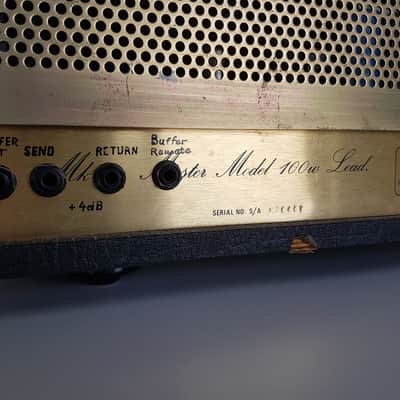 Marshall JCM 800 Lead Series Model 2203 100-Watt Master Volume Head 1984 Black image 14