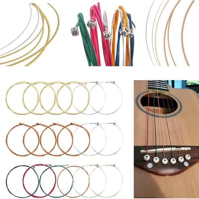 65PCS Guitar Maintenance Tool Kit – String Winder, Guitar Picks, Capo, Strings, Bridge Pins & Accessories Set for Acoustic & Electric Guitar image 2