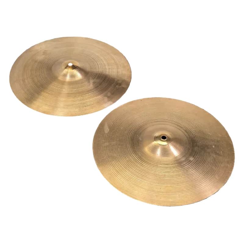 Used Vintage Zildjian A Hi Hat Cymbals 14" - Good image 1