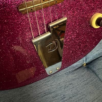 Danelectro Convertible 1990s - Magenta Sparkle image 5