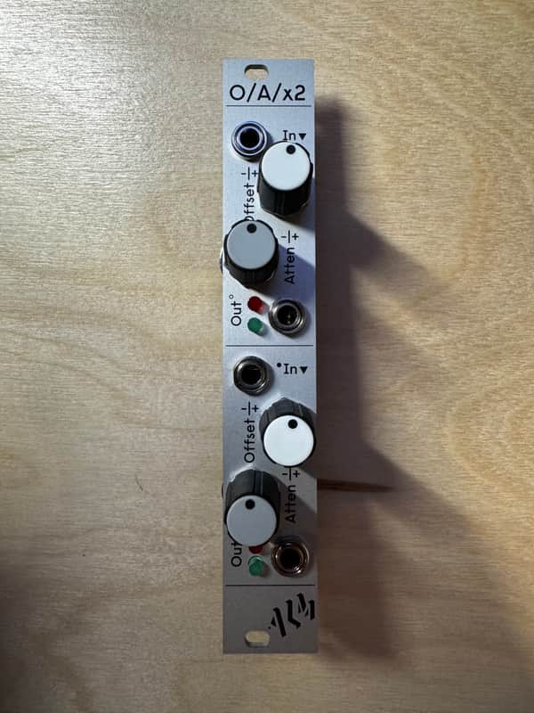 ALM/Busy Circuits ALM010 O/A/x2 Offset & Attenuverter Eurorack Synth Module 2015 - Present - Silver image 1