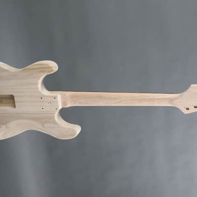 Strat Style Electric Guitar DIY Kit – Build Your Own S-Style Guitar – Unfinished image 4