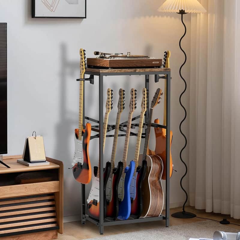Multi Guitar Stand Rack – Floor Stand for 5–7 Electric & Acoustic Guitars image 1