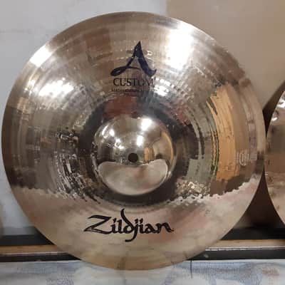 Zildjian 15" A Custom Mastersound Hi-Hat Cymbals (Pair) 2004 - Present - Brilliant image 4