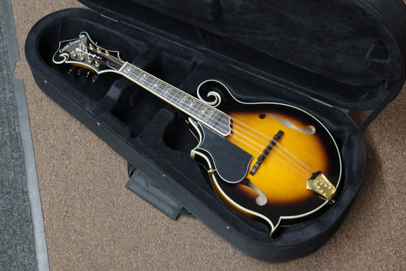 Gold Tone Mastertone GM-70+ LEFTY F-style mandolin - NEW Solid Wood w/ CASE - B-stock image 1