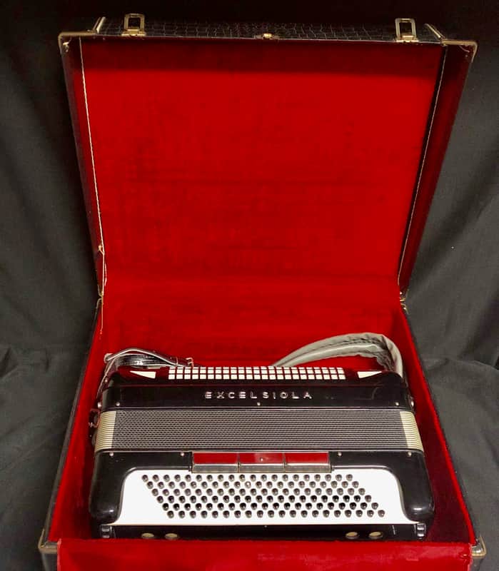 Excelsiola By Excelsior Model 612-M Black Accordion Made In Italy image 1