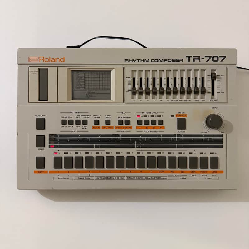 TR-707 Rhythm Composer HKA Rev2 Mod + Cymbals image 1