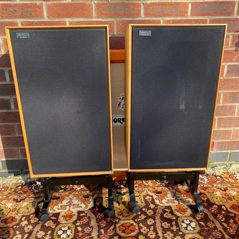 Vintage Celestion Ditton 33 Hifi Home Speakers w/ Original Stands image 1