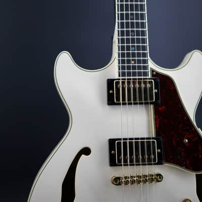 Ibanez AMH90-IV Artcore Expressionist Ivory image 4