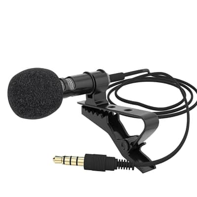 Lavalier Lapel Microphone Clip-on Omnidirectional Condenser Mic for Apple iPhone image 8