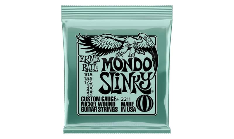 Mondo Slinky Ni-Wnd Elect-Guitar 10.5 - 52 Set - world standard special-tempered+tinned steel & ni-plated wrap on steel hex core image 1