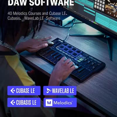 OEM USB-C MIDI Keyboard 25 Key Controller Pro NEW 2024 - Black image 4