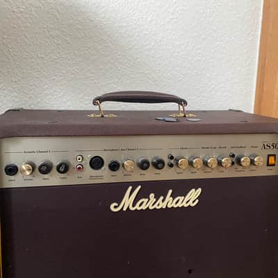 Marshall Acoustic Soloist AS50D 2-Channel 50-Watt 2x8" Acoustic Guitar Combo 2007 - Present - Brown image 3
