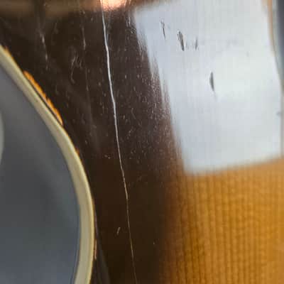 Silvertone Harmony 621 1965 - X-brace Conversion, Neck Reset, Bone Nut & Saddle, Seymour Duncan Maverick Soundhole Pickup image 16