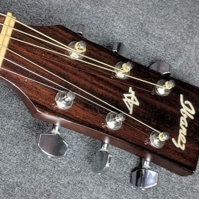 Ibanez Artwood AW12-NT Acoustic Guitar Natural Finish Solid Top Dreadnought image 9