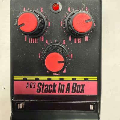 Washburn A-D3 Stack In The Box Distortion Rare Vintage Guitar Effect Pedal + Box image 4