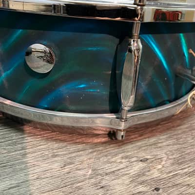 Sonor Teardrop - Blue/Green Turquoise Satin Flame image 7