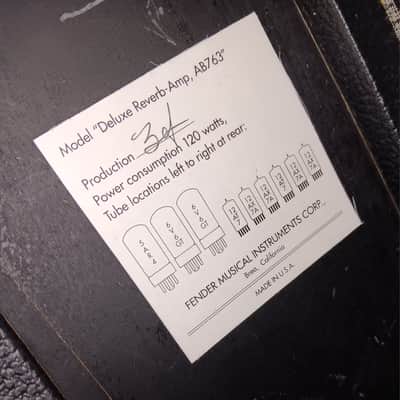 Fender '65 Deluxe Reverb Reissue 1999 - Black image 9